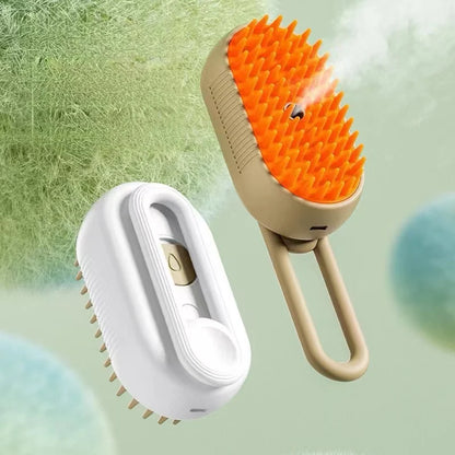 Cepillo con vapor 3 en 1 para perros y gatos