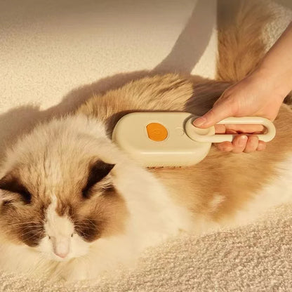 Cepillo con vapor 3 en 1 para perros y gatos